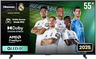 Hisense 55 Inch QLED 4K Smart TV, 144Hz VRR,…