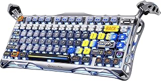 Compare GravaStar Mercury K1 Pro 75% Wireless Mechanical Gaming Keyboard, Compact Gasket Custom HotSwap Keyboard, Linear Switches, RGB Backlit with Frame, Galaxy Black at KSA Price