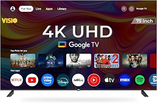 VISIO 75 Inch 4K UHD Google TV, Frameless…