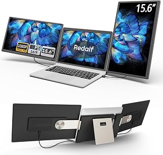 Compare Laptop Screen Extender, 15.6" Portable Monitor, FHD 1080P IPS 360° Rotation Screen Triple Monitor Laptops, Removable MultiMode Monitor for 13”17” Laptops Compatible with MacWinsAndroidDex at KSA Price
