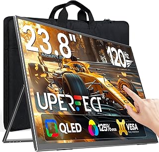 UPERFECT 23.8" 120Hz QLED Touch Monitor Portable…