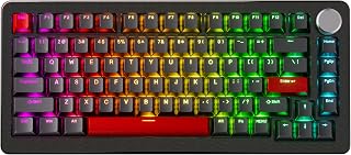 Compare DrunkDeer A75 Pro Keyboard with Rapid Snap Magnetic Switch Mechanical Gaming Keyboard Adjustable Hall Actuation Switch PBT Keycap RGB Compact TKL 82 Keys USB Wired with at KSA Price