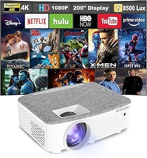 Projector Mini Portable Projectors 1080P Native, Movie…