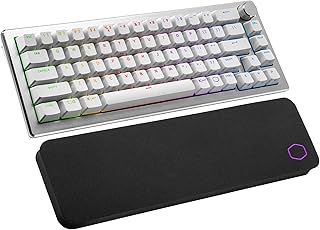 Compare Cooler Master CK721 65% Hybrid Wireless 2.4GHzBluetooth SilverWhite Mechanical Gaming Keyboard, Click Blue Switches, Customizable RGB, Ergonomic Design, 3Way Dial, QWERTY CK721SKTL1US at KSA Price