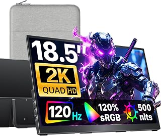 cocopar Portable Monitor 18.5 Inch 2K QHD 120Hz…