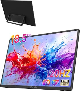 18.5" Portable Monitor 100% sRGB, 1080P Laptop…