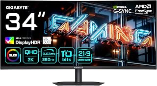 Compare GIGABYTE MO34WQC36 34" WQHD Curved Gaming Monitor at KSA Price