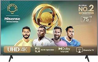 Hisense 75 Inch Smart TV 4K UHD LCD…
