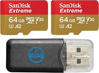 SanDisk Extreme 64GB MicroSDXC (x2) Memory Card Works…