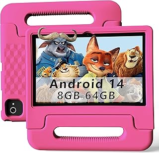 10.1-Inch Kids Tablet, 8GB+64GB, Android 14, 8-Core…