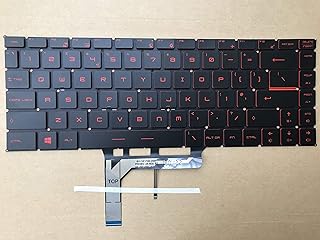 Compare Laptop Keyboard Advanced Compatible with MSI GF65 Thin 9SEXR249 15.6" Gaming Laptop Keyboard US with Backlit Red Letters Simple&easy to use at KSA Price