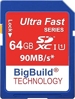 64GB Ultra Fast 80MB/s Class 10 SDXC Memory Card…