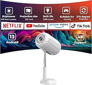 Green Lion 4K Portable Projector, Mini Projector…