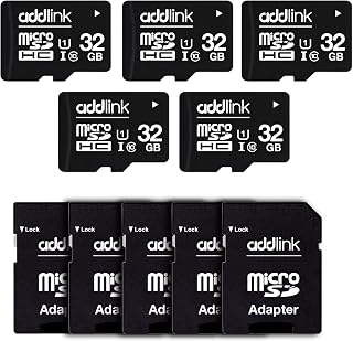 addlink 32GB 5-Pack Micro SD Card, 85MB/s, Full…