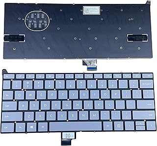 Compare New Keyboard US Layout for Microsoft Surface Laptop GO12 2013 1943 1963 Gray Frameless Laptop Keyboard Without Backlight AEZ91U021100CW502BE3A NSK901PQ AEZ91U02110 9Z NJ0PQ.101 at KSA Price