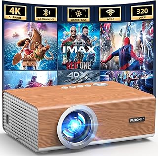 [Electric Focus/Auto 6D Keystone] FUDONI Projector…