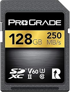 Compare Prograde Digital SD UHSII 128GB Card V60 –Up to 130MBs Write Speed and 250 MBs Read Speed | For Professional Vloggers, Filmmakers, Photographers & Content Curators – By at KSA Price