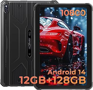 Compare HOTWAV R8 Rugged Tablet Android 14, 10800mAh 10.1 Inch HD+ 12GB+128GB Waterproof Tablet PC, 5MP+13MP Camera OctaCore IP68&IP69KDual SIM 4G5G WiFiFace IDGPSOTGWidevine L1 Gray at KSA Price