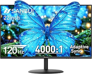 SANSUI 22 Inch 120Hz Monitor, FHD Computer Monitor…