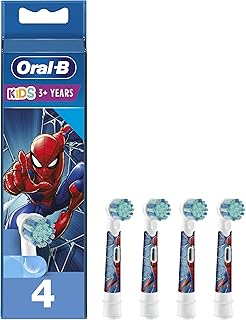 Compare OralB Kids Electric Tootbrush Brush Heads Designed by Braun, 4 Brush Heads, for Ages 3+ at KSA Price