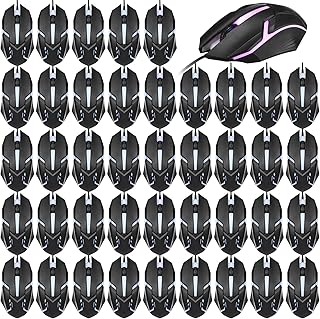 Sratte 30 Pcs Wired Gaming Mouse RGB Computer…