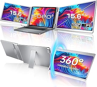 FOPO 15.6 Triple Laptop Screen Extender, Left Screen…