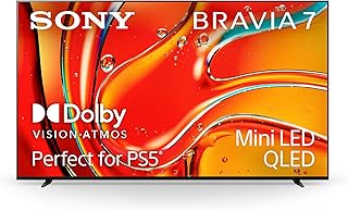 Compare Sony BRAVIA 7 75 Inch, Mini LED XR QLED, Perfectly balanced for movies, PS5 gaming & sports, 4K HDR Smart TV, Google TV at KSA Price