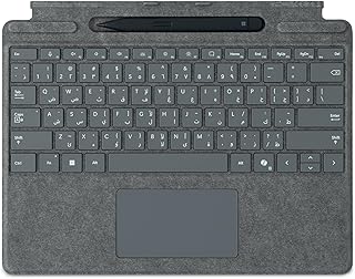 Compare Microsoft Surface Pro 13" Keyboard with Slim Pen | Platinum | Compatible with Surface Pro 13" 11th Edition, Surface Pro9, or Surface Pro8 EnglishArabic at KSA Price