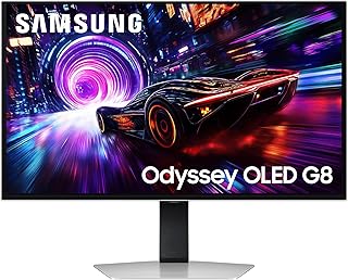 Compare Samsung 27" Odyssey OLED G8 Gaming Monitor, 4K UHD 3840 x 2160, 240Hz Refresh Rate, 0.03ms Response Time, Black, LS27FG810SMXUE at KSA Price