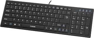 i-rocks Black USB Wired Slim Keyboard (KR-6421-BK)