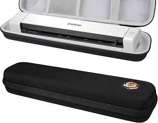 Compare Scanner Travel Case Compatible with Brother DS640, DS740D, DS720D, DS940DW, Doxie Go SE Duplex Compact Mobile Document Scanner Storage Bag Black at KSA Price