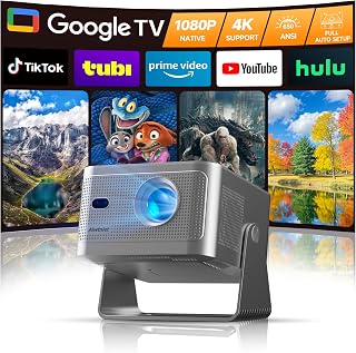 Alwtniet Projector 4K with Google TV, Native…