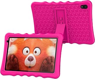 Compare BYYBUO Kids Tablet, 10.1 inch Android 13 Tablet for Kids, 2GB RAM 64GB ROM 5000mAh Battery, Toddler Tablets with Bluetooth, WiFi, Parental Control, Dual Camera, Shockproof Case, Pink at KSA Price