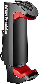 Compare Manfrotto Universal Smartphone Clamp, Pro Version MCPIXI, for Mini Camera Tripod, Table Tripod,Compact Tripod, Vlogging, Black at KSA Price