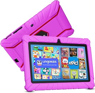 Compare Contixo V8 7" Kids Tablet  32GB Storage, PreLoaded Exclusive 50 Disney Storybooks Value 200, Android, Parental Controls, Durable KidProof Case  Pink at KSA Price