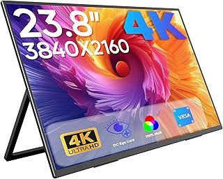 Compare Portable Monitor 4k 23.8" Laptop Monitor External IPS Display, Second Monitor for LaptopPCMacPhones at KSA Price