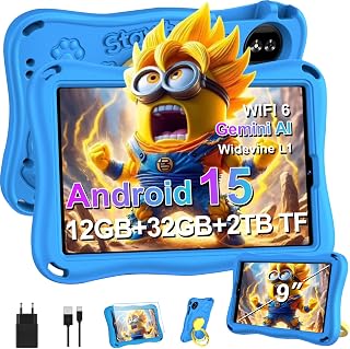 2026 Kids Tablet 9 Inch Android 15 with 12GB…