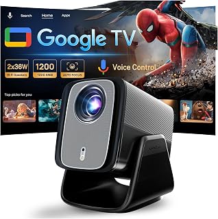 Google TV Smart Projector 1200 ANSI, 1080P Native,…