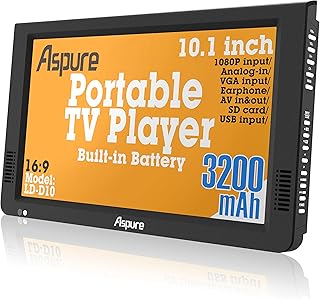 10 Inch Portable Digital DVB-T2 TFT HD Screen…