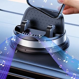 Compare Dashboard Cell Phone Car Mount, Multifunctional Car Dash Mobile Phone Holder, 360 Rotatable Non Slip Mat Universal Car Phone Stand Hands Free, Compatible with iPhone, Samsung, Google, Android at KSA Price