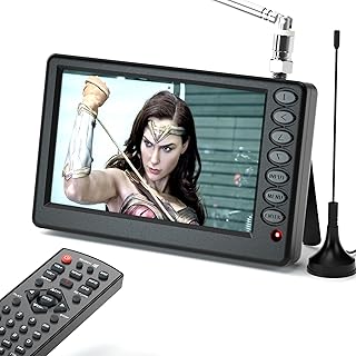 5 Inch Portable Mini TV for Car, Pocket Battery…