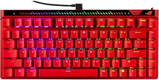 Compare ASUS ROG Falchion Ace 75 HE Wired AnalogHall Effect Gaming Keyboard – 75% TKL, USB, Hot Swappable HFX V2 Magnetic Switch, Rapid Trigger, 8KHz Polling, PBT Keycap, Carry Case, WebBased Config  Red at KSA Price