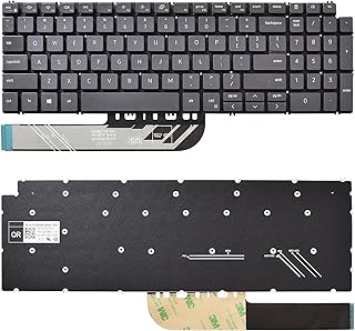Compare Replacement Keyboard, USB, 104 Keys, US Layout, Compatible with Dell Inspiron 15 55015598, 35013505, 70007791, Latitude 3510, Vostro 5502 at KSA Price