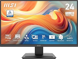 Compare msi PRO MP243L E14 24inch IPS 1920 x 1080 FHD Gaming Office Monitor, 144Hz, AdaptiveSynch, HDR Ready, HDMI, VGA Port,VESA Mountable, Tilt, 4Side Slim Bezel,1ms, Black at KSA Price