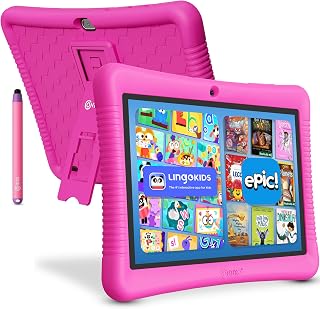 Compare Contixo K101A 10 inch IPS Display Kids Tablet with 2GB RAM 16GB ROM Android 10 Parental Control for Children Infant Toddlers at Home School, Educational Tablet for Kids, WiFi, ChildProof Case Pink at KSA Price