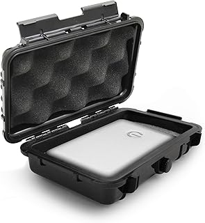 Compare CASEMATIX Waterproof External Hard Drive Travel Case for GTechnology GDrive Mobile 1tb, 2tb, 4tb USB 3.0 and USB C Portable Hard Drives at KSA Price