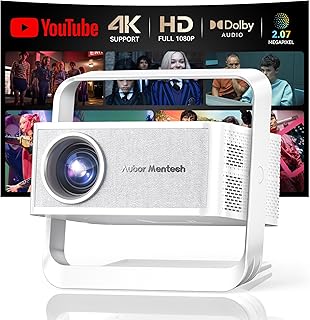 Compare Projector with WiFi and Bluetooth, Smart 4K Projector Builtin 10,000+ APPS for Dolby Audio Home Theater Movie, Native 1080P Portable OutdoorProyector with HDR10+ at KSA Price