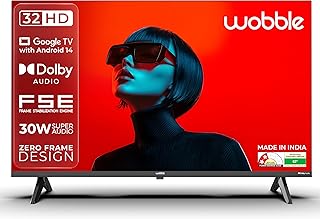 Compare Wobble 80.01 cm 32 inches K Series HD Smart LED TV with Google TV 5.0 Black WB32HDAGU2841D25 at KSA Price
