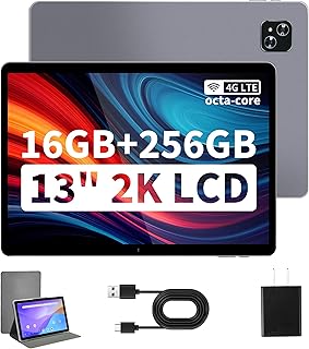 Veidoo 13 Inch Android Tablet, 2K 2160x1440…