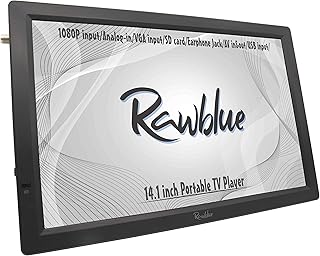 Rawblue 14 Inch Portable Digital ATSC TFT HD…